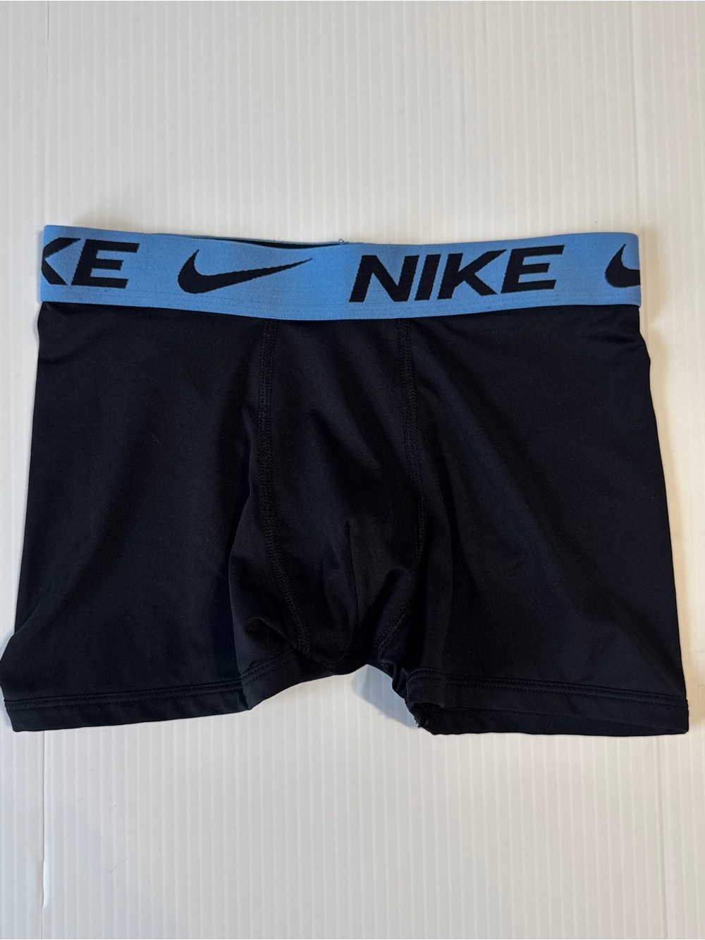Nike Pro Dri-FIT Boys Compression Shorts Black Blue Athletic Base Layer Medium